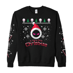 Very Grim Christmas Black Crewneck Sweatshirt